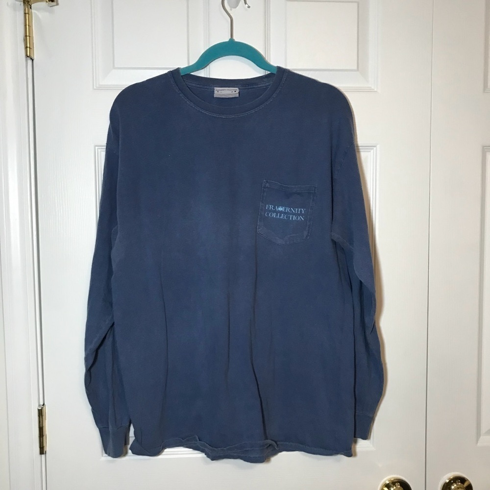 Fraternity Collection Long Sleeved Pocket Tee